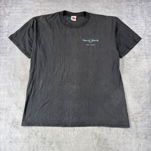 Hard Rock Cafe Shirt Men XL Black Kona Hawaii Vintage Guitar Rock Faded Grunge